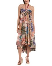 Zimmermann Devi Halter Silk Maxi Dress Women's