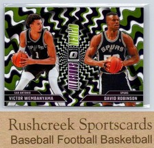 2024-25 Donruss Optic #5 David Robinson/Victor Wembanyama Optical Illusions