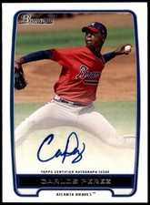 2012 Bowman #BPA-CP Carlos Perez Prospect Autographs