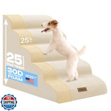 Miorun Extra Wide Dog Stairs for Large Dogs Up to 80lbs, 25" Pet