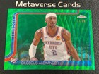 2025 Topps Chrome Basketball Green Wave Refractor Shai Gilgeous-Alexander #141