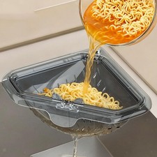 Food Catcher Strainer Corner Sink Strainer for Vegetable Kitchen Waste