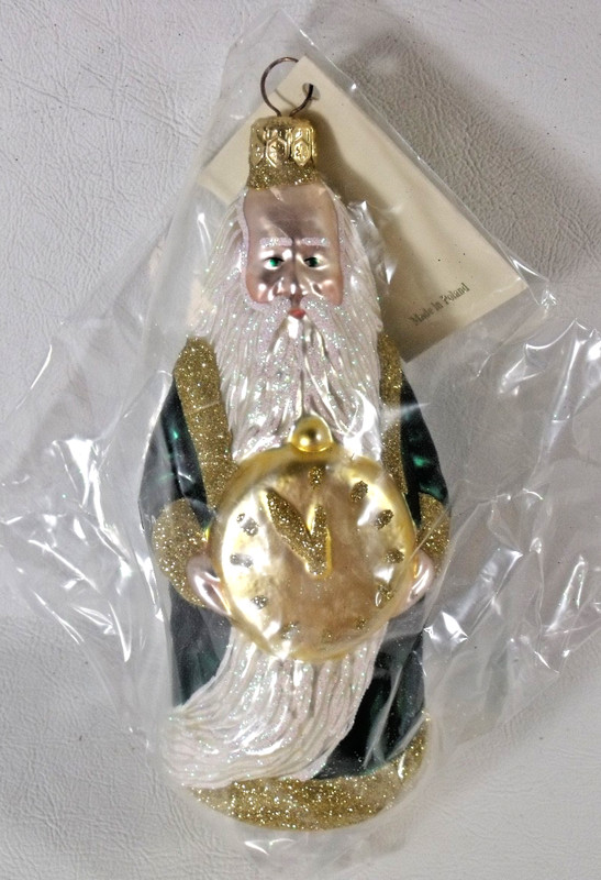 PATRICIA BREEN Christmas Ornament FATHER TIME "Around Midnight" Sealed NWT
