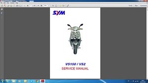 sym vs 150 vs2 service manual ebay