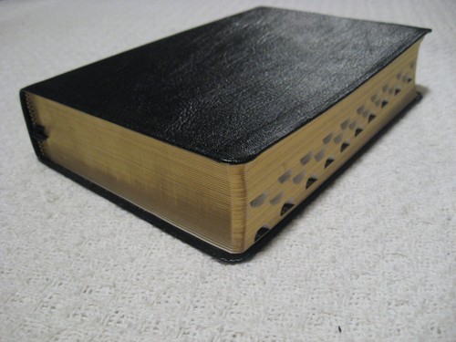 Vintage 90's 1997 LDS HOLY BIBLE Large 9.5" x 6.5" Black Faux Leather Scriptures - Picture 4 of 13