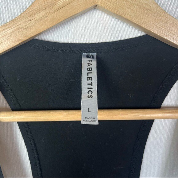 Fabletics Black Two Layered Scoop Neck Athletic T… - image 4