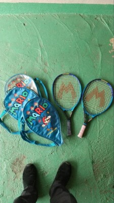 【希少品】DUNLOP マリオテニス64 ジュニア用 2本セット Rare Item Dunlop Mario Tennis 64 Junior Set Of 2 Nintendo