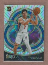 2020-21 Panini Select KILLIAN HAYES Phenomenon Silver Prizm RC Detroit Pistons