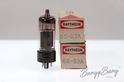 2 Vintage Raytheon 6G-B3A Octal Beam Power Tube Valve- BangyBang Tubes