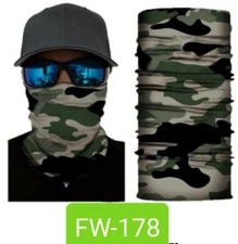 10 PACK Gaiter Face Mask Bandana Head Band Multi-Use Tube Scarf Face hikin