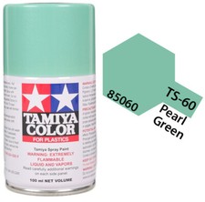 Tamiya 85060 TS-60 Pearl Green Lacquer Spray Paint 100ml - US