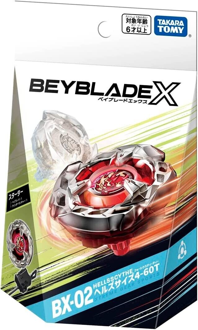 TAKARA TOMY BEYBLADE X BX-02 STARTER HELLSSCYTHE 4-60T XTREME GEAR SPORTS  PRE