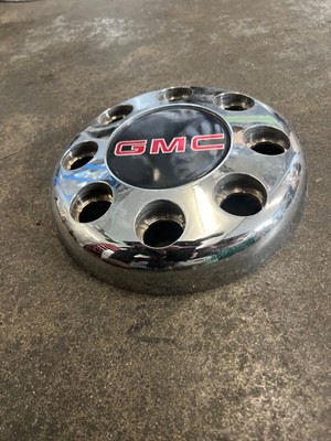 One Front 88-00 GMC Sierra 3500 OEM Wheel Center Hub Cap Chrome 