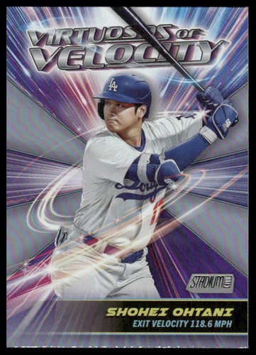 2024 Stadium Club #VV-5 Shohei Ohtani Virtuosos of Velocity