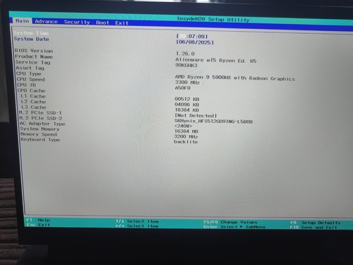 Alienware M15 Laptop with Ryzen 9 5900Hx and Nvidia 3070 8GB - Picture 7 of 7