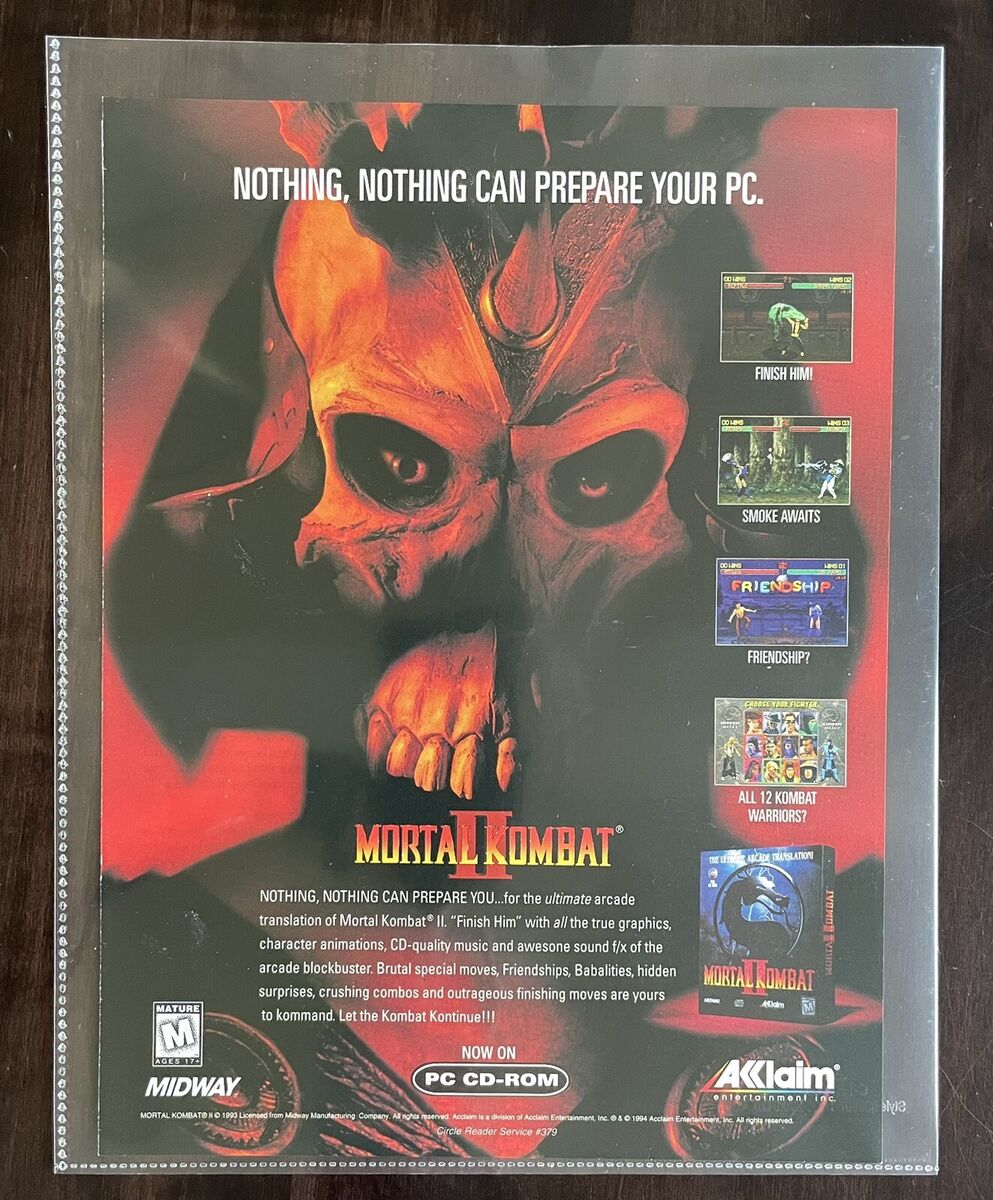 Mortal Kombat 2 Poster – Arcade Graphix