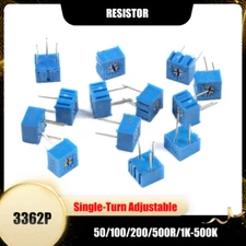 3362P Wirewound Power Resistor Single-Turn Adjustable 50/100/200/500R/1K-500K