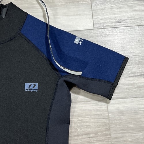 Dark Lightning Wetsuit Youth Size 12 Black Blue Back Zip New - Picture 4 of 9