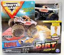 Monster Jam Zombie Monster Dirt Starter Set with KINETIC Sand -
