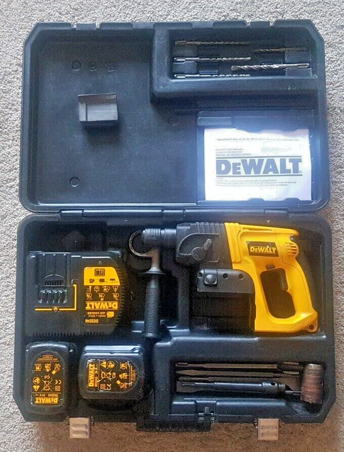 DeWalt DW005 Cordless SDS Hammer Drill 24V, Charger, x Batteries