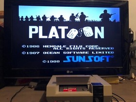 Platoon (Nintendo Entertainment System, NES, 1988) With Manual