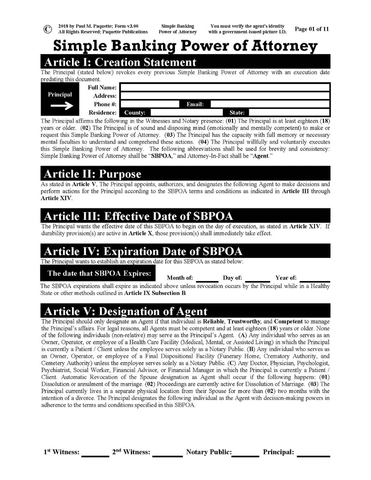 Poder notarial bancario simple - formulario y USB (kit legal) Foto 4 de 4