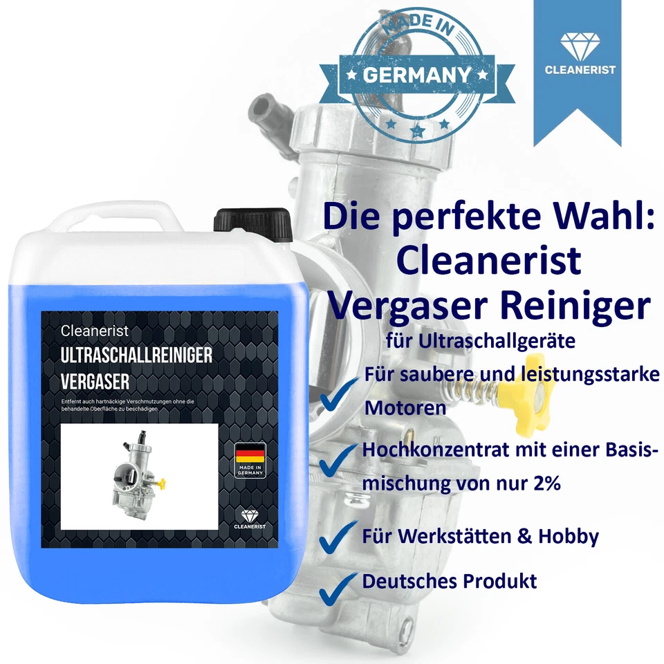 1L Ultraschallreiniger Konzentrat Vergaser Einspritzdüsen z.b Mikuni Motor Auto - Bild 3 von 4