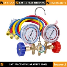 For Refrigerants Manifold Gauge Set AC A/C Charging Hose Air Conditioner HVAC