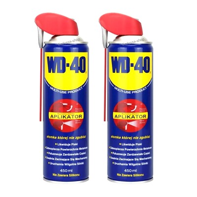 2x 450ml WD40 Mehrzweck Multfunktions-Fett/Spray Reinigungsöl Schmieröl AMT01450