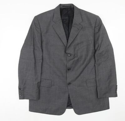 Digel Anzugjacke Herren Grau Wollmischung Größe 42 Reg