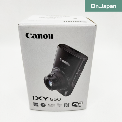 【Unused】Canon IXY 650 PowerShot Elph 360 HS Digital Camera 20.2MP Black From - Afbeelding 1 van 3