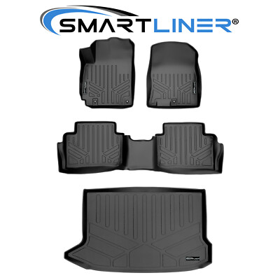SMARTLINER Custom Fit Floor Mats Cargo Trunk Liner Set 2018-2021 Hyundai Kona