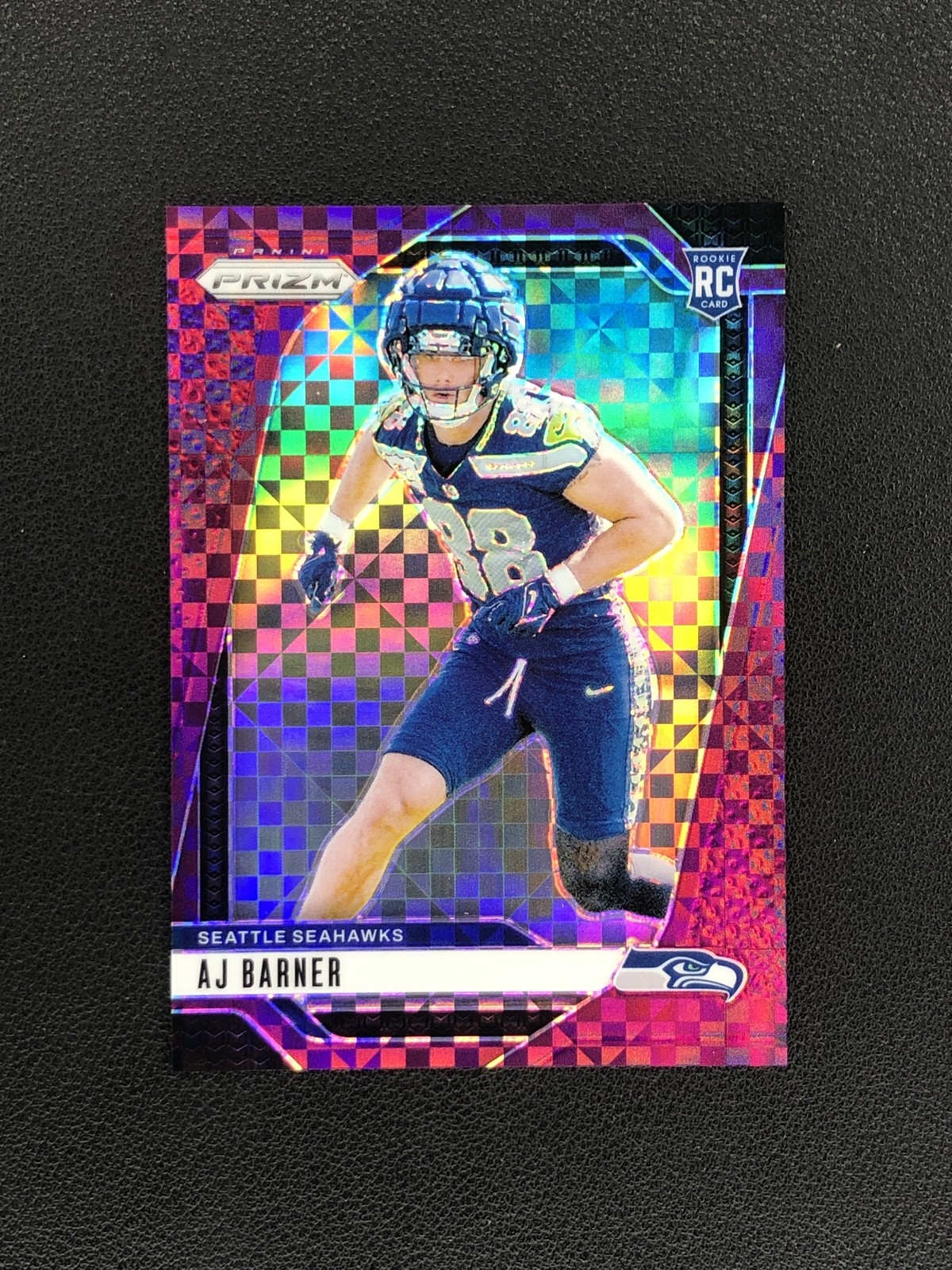 2024 Prizm AJ Barner RC Rookie Purple Power /49 Seahawks FTG
