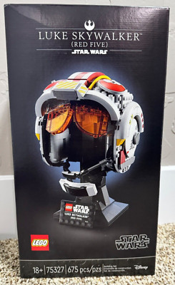 LEGO Star Wars Luke Skywalker Red Five Helmet Set 75327, New Sealed Retired 
