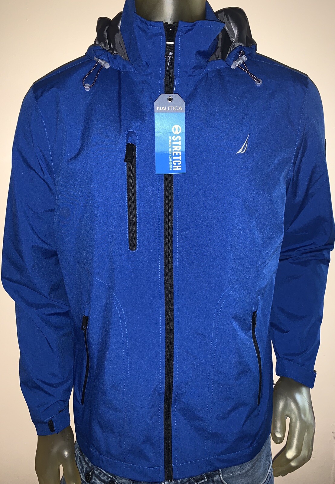 FULL ZIP/HOODIE MONACO BLUE JACKET SIZE 