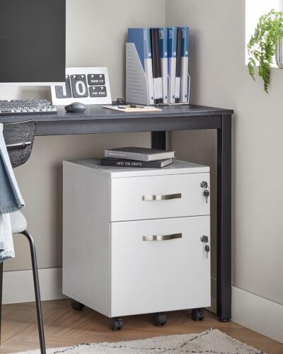 2-Drawer Vertical Filing Cabinet with Lock and Locks Lockable File Cabinet - Picture 14 of 36