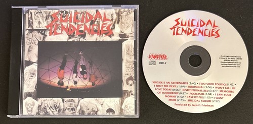 Suicidal Tendencies Self-Titled CD Subliminal Institutionalized I Saw Your Mommy