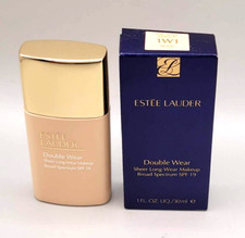 EST E LAUDER DOUBLE WEAR SHEER LONG-WEAR MAKEUP SPF 19 1W1 BONE 1OZ/30ML
