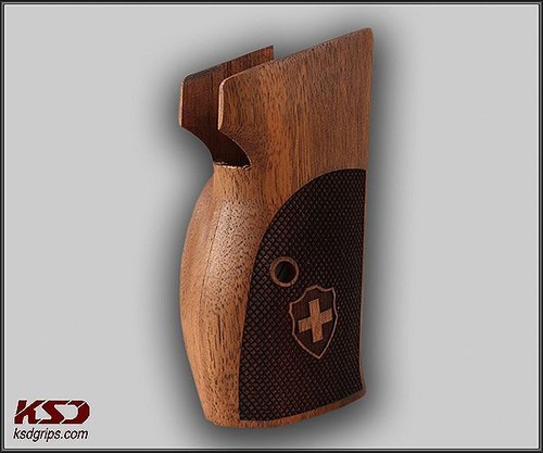 Empuñadura de nogal KSD personalizable compatible con SIG P210-1/P210-5/P210-6/DK M49 - Imagen 3 de 4