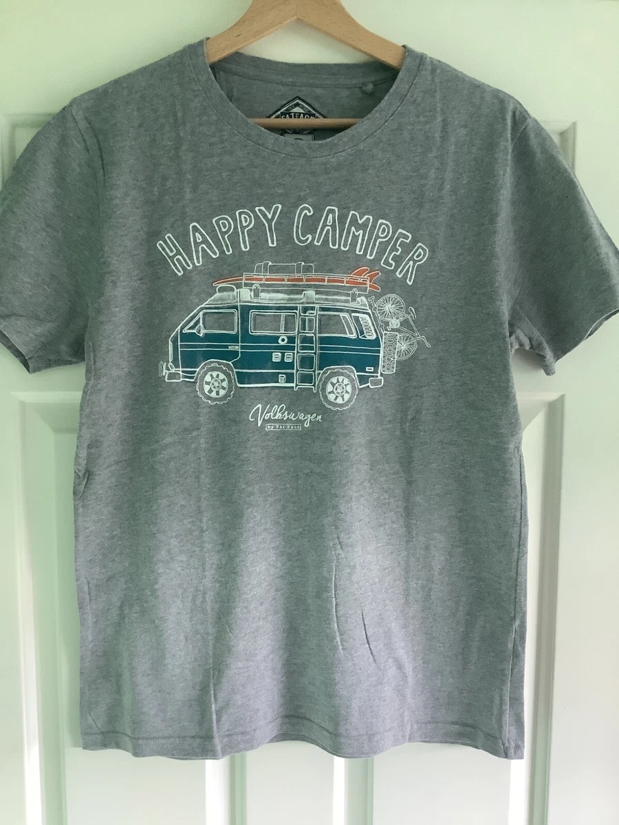 T-shirt Homme FatFace Volkswagen VW Camper Van – Rouge – Taille XL