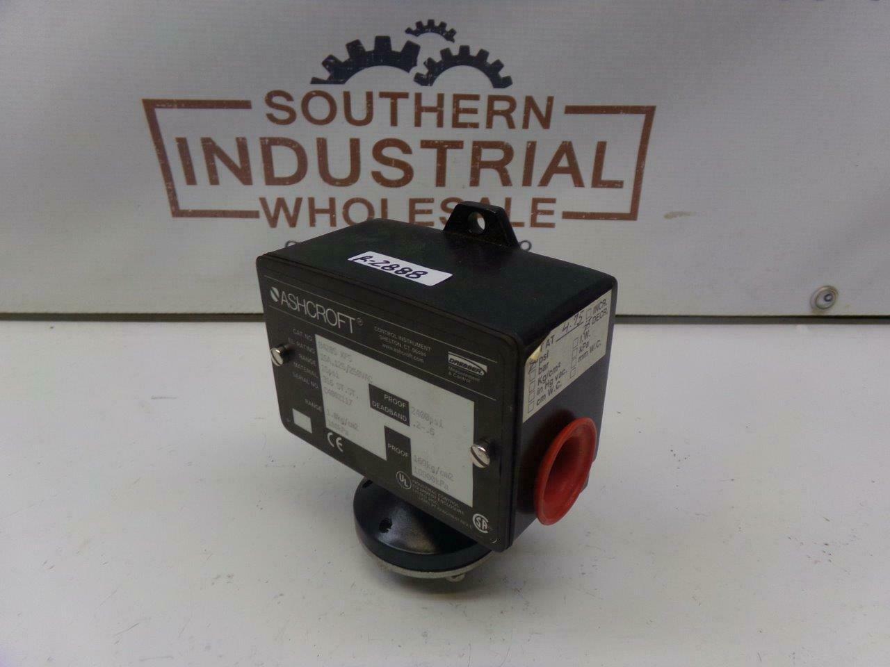 Ashcroft B420S XFS 15A 125/250 VAC 15PSI 2400PSI Proof Pressure Switch