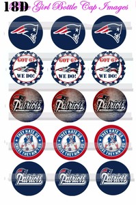 New England Patriots Nfl Got Six 15 Precut Bottle Cap Images For Cup Cake Topper Ebay