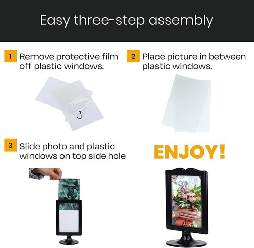 Elegant Double Sided Standing Picture Frames - (4x6 Inch) Pedestal Photo Frame - Picture 23 of 30
