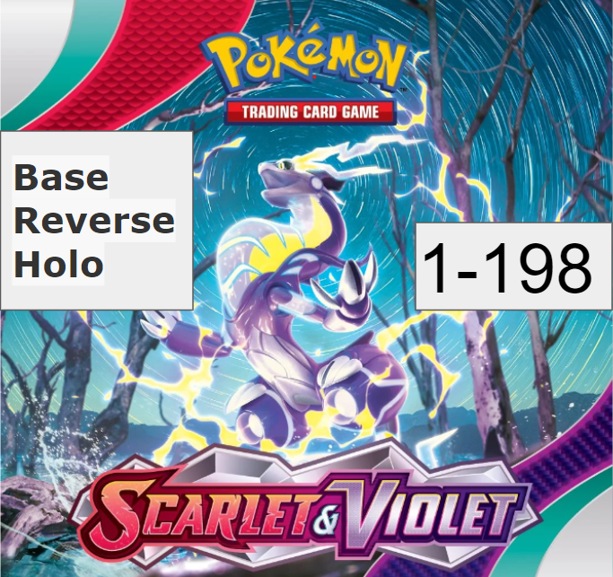 💥2023 Pokémon Scarlet and Violet! Complete Your Set Pick From List! 1-198