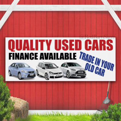 QUALITY USED CAR SALE Indoor Outdoor Banner sign with grommets