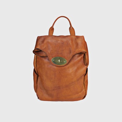 Damen Leder Italienischer Lederrucksack Tasche Vintage Leder - Main Image