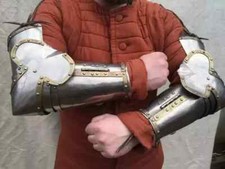 Medieval Knight Bracers Arm Larp Reenactment Pair Of Bracers Arm Guard set Armor