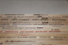 18 SQUARE Yardstick Wood Wooden Ruler Lot Advertising Sign Color Art Craft Hobby