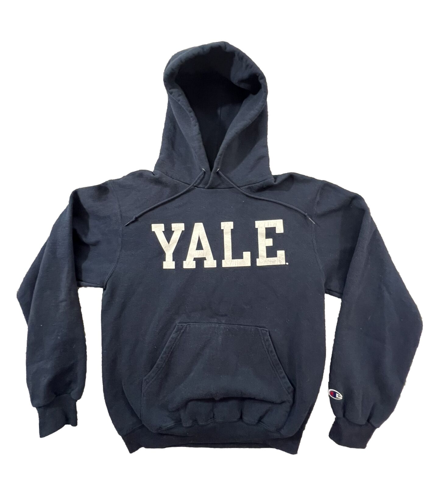 Vintage 90s Champion Yale University Men’s Small Hoodie Sweatshirt Spell Out