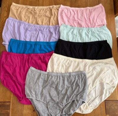 Comfort Choice Ladies 100% Cotton Full Briefs - Assorted Colours/Sizes - BNWOT